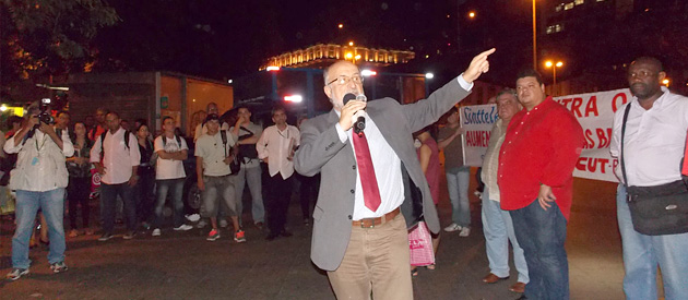 Luiz Paulo reafirma necessidade de encampação do serviço aquaviário em Protesto na Praça XV 1