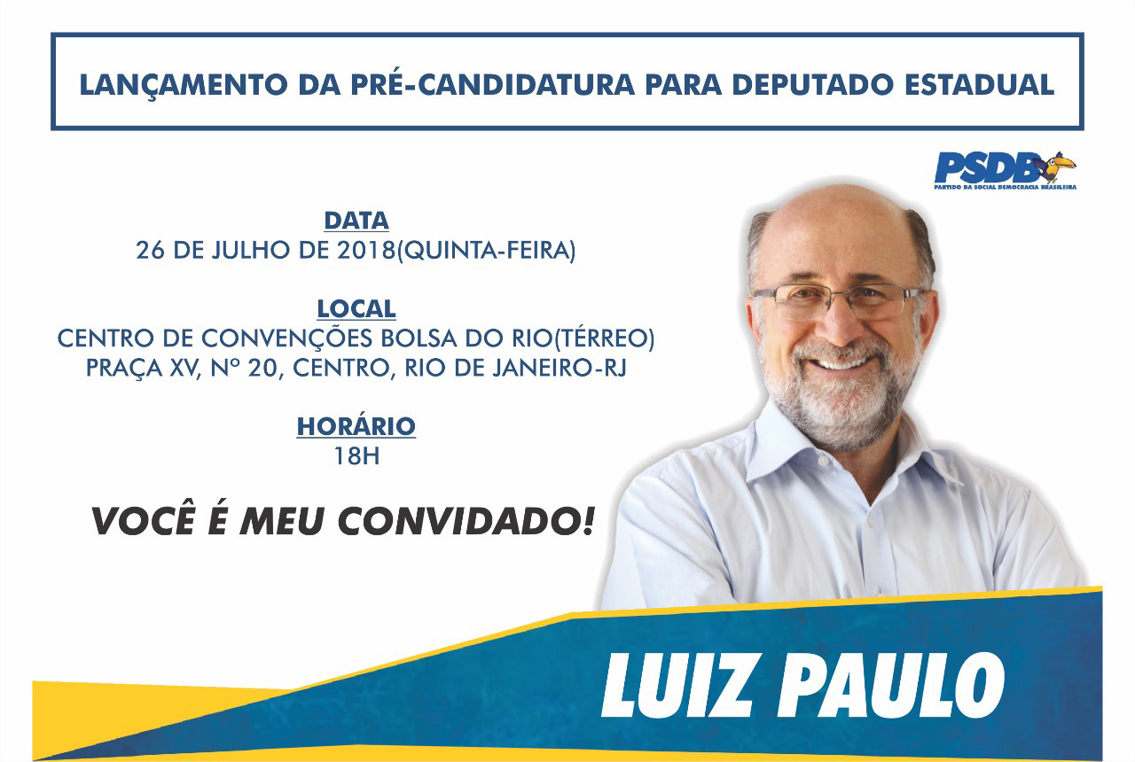 Lançamento da pré-candidatura para deputado estadual