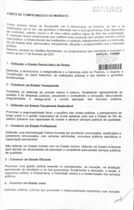 Carta de Compromissos do Mandato 2 Carta de Compromissos do Mandato 1