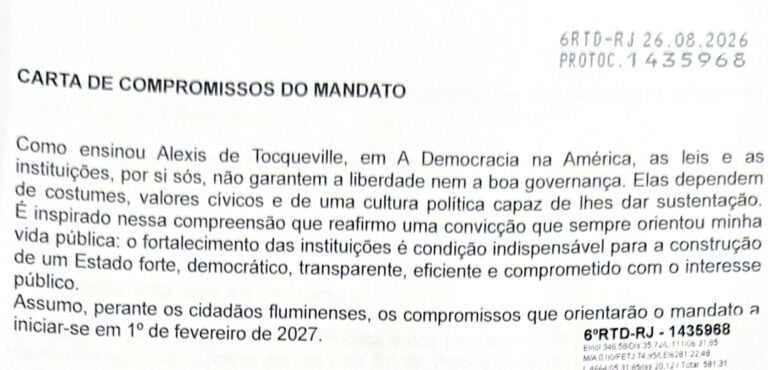 Leia mais sobre o artigo Carta de Compromissos do Mandato